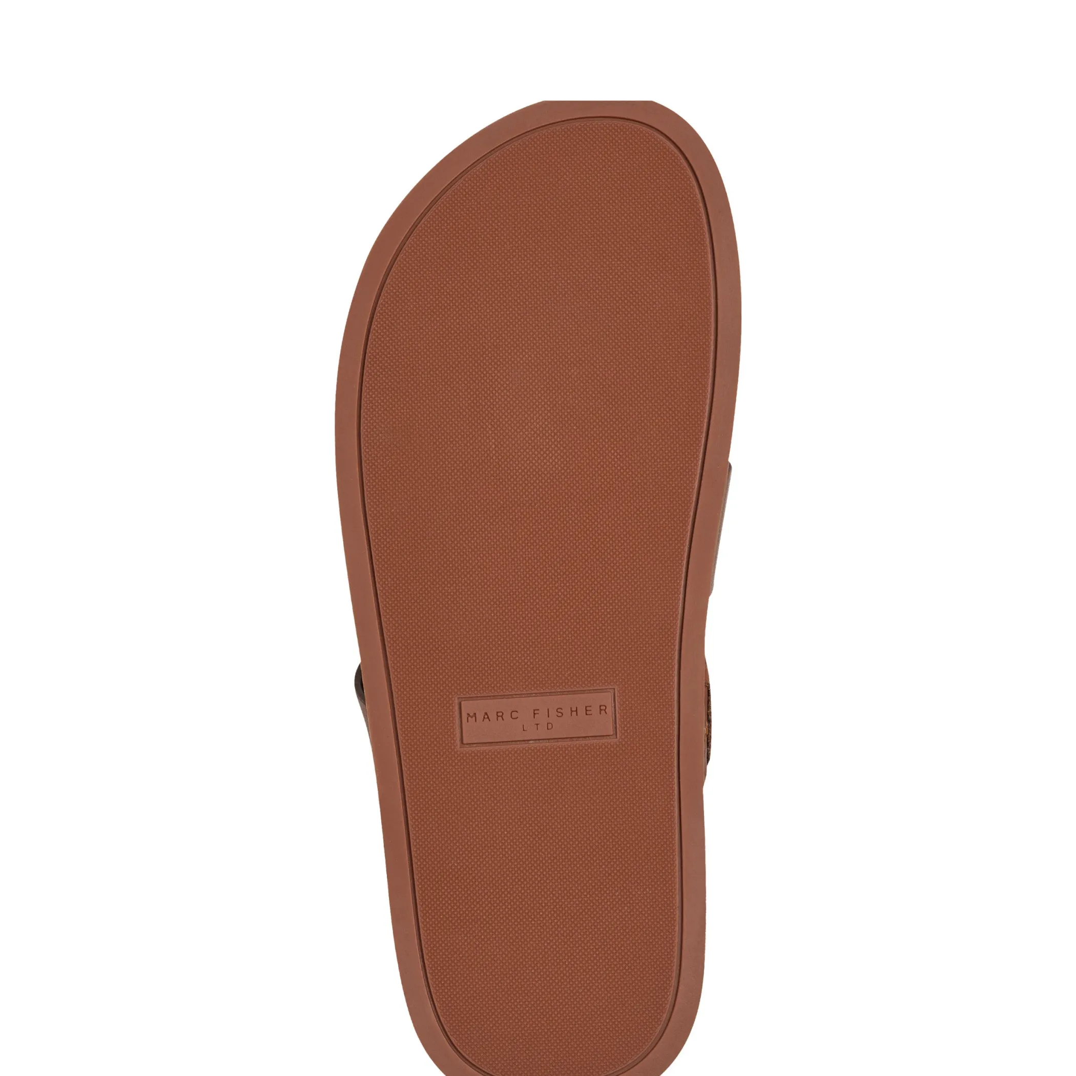 Cheap Marc Fisher Verity Flat Footbed Sandal Brown