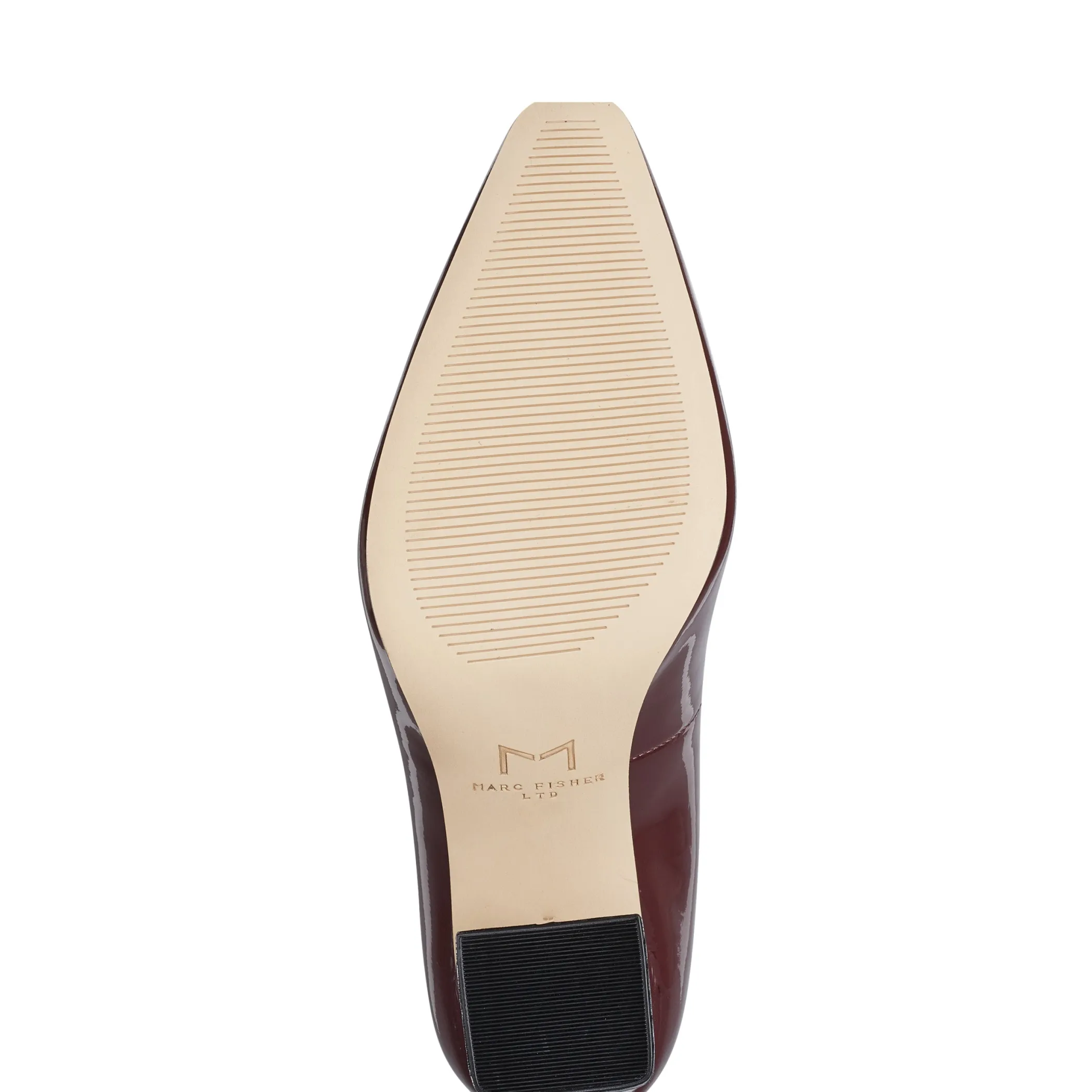 Best Marc Fisher Yalina Block Heel Pump Burgondy Patent