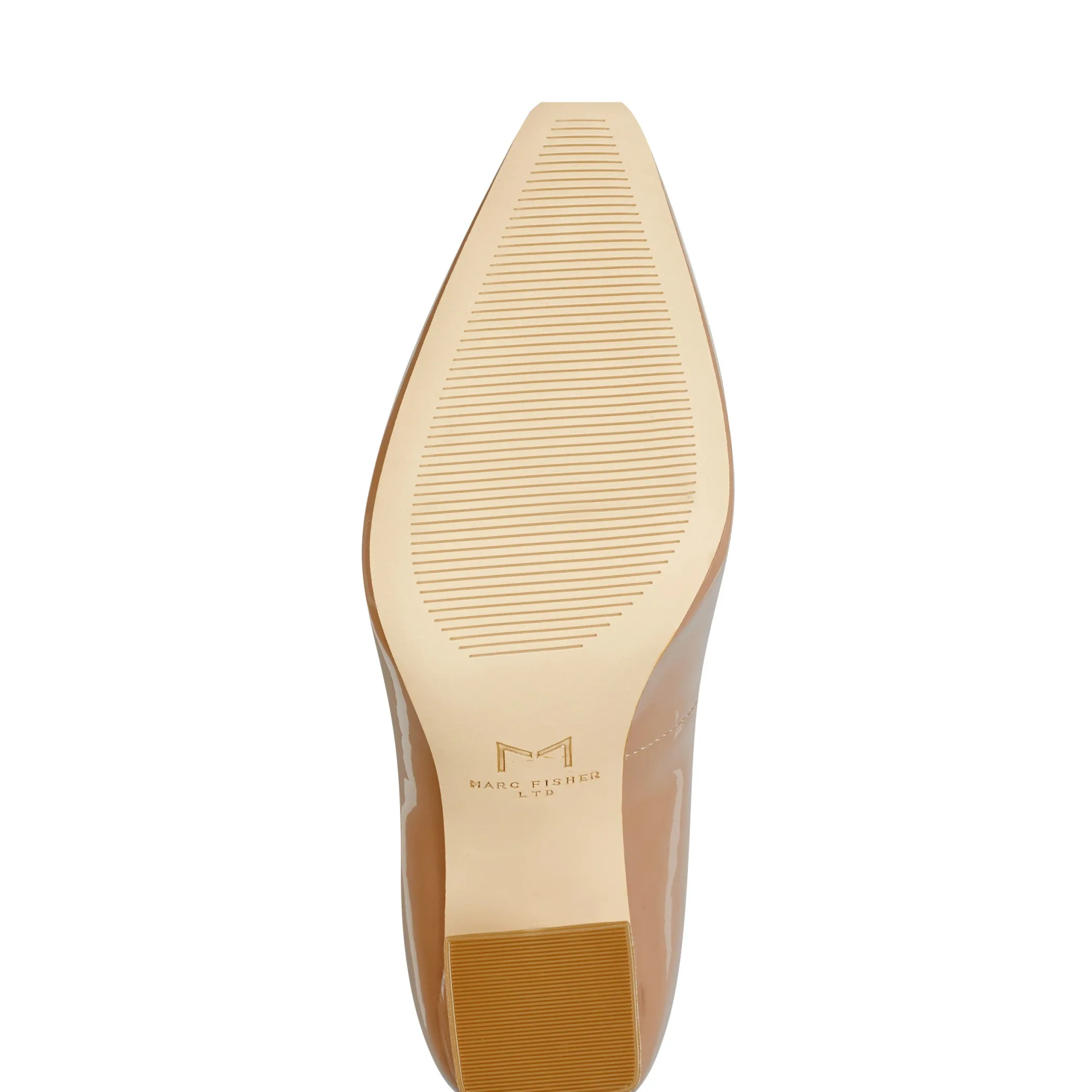 Outlet Marc Fisher Yalina Block Heel Pump Nude patent
