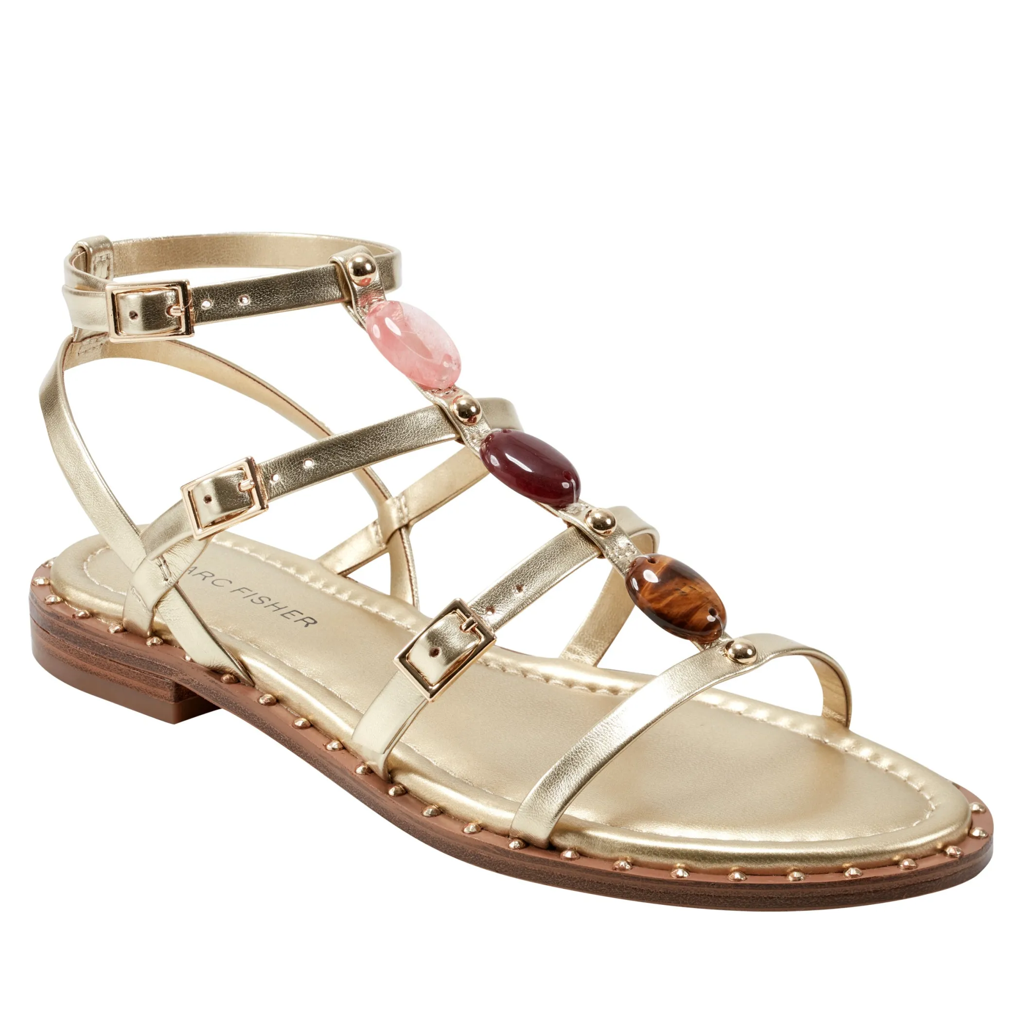 Clearance Marc Fisher Yessah Gladiator Sandal Platino