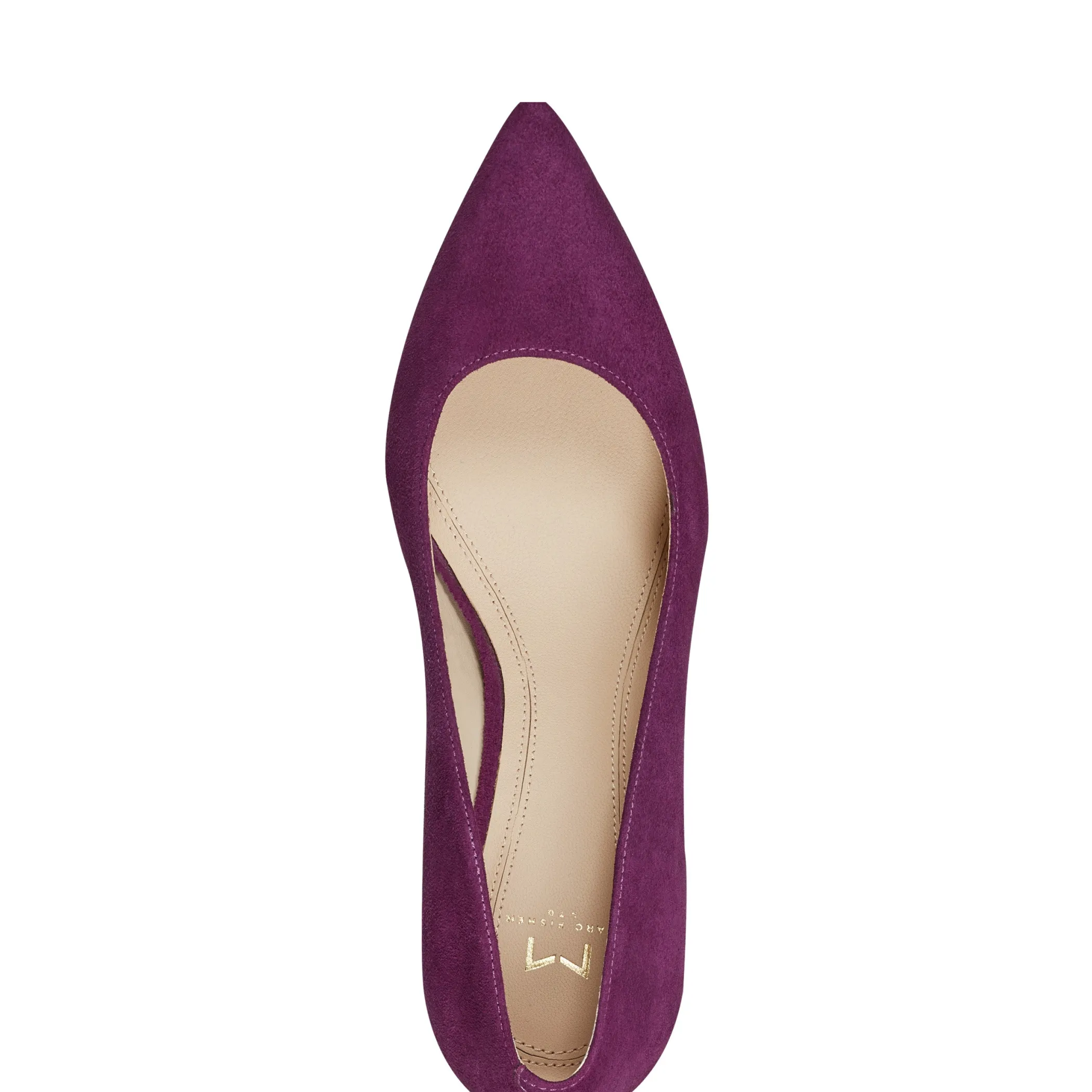 Best Sale Marc Fisher Zala Block Heel Pointy Toe Pump Purple Suede